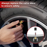 TR412 Brass Stem EPDM Rubber Snap-in Short Tire Valve Stem for 0.453 Inch 11.5mm Rim Holes
